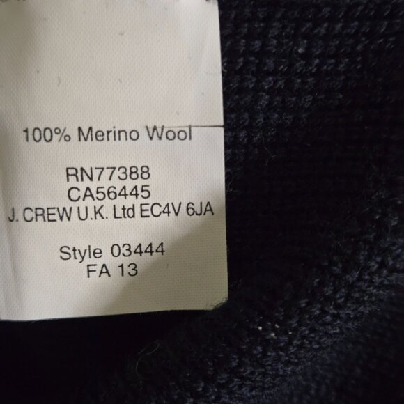J.Crew Navy Merino Wool Pocket Tunic Sweater Size XS - Picture 6 of 6